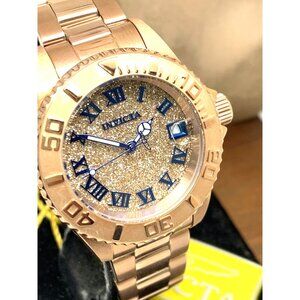 Invicta Women's Watch 33361 Angel Quartz Blue Roman Rose Gold Stainless Steel